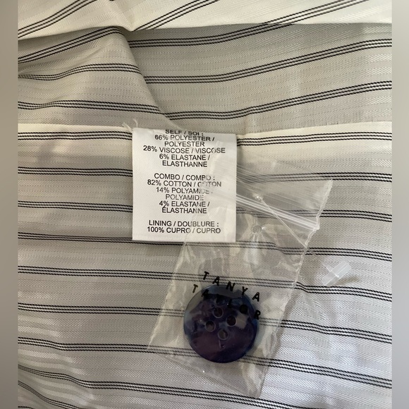 Tanya Taylor Darwin Striped & Navy Blazer Women's 2 - Picture 9 of 9